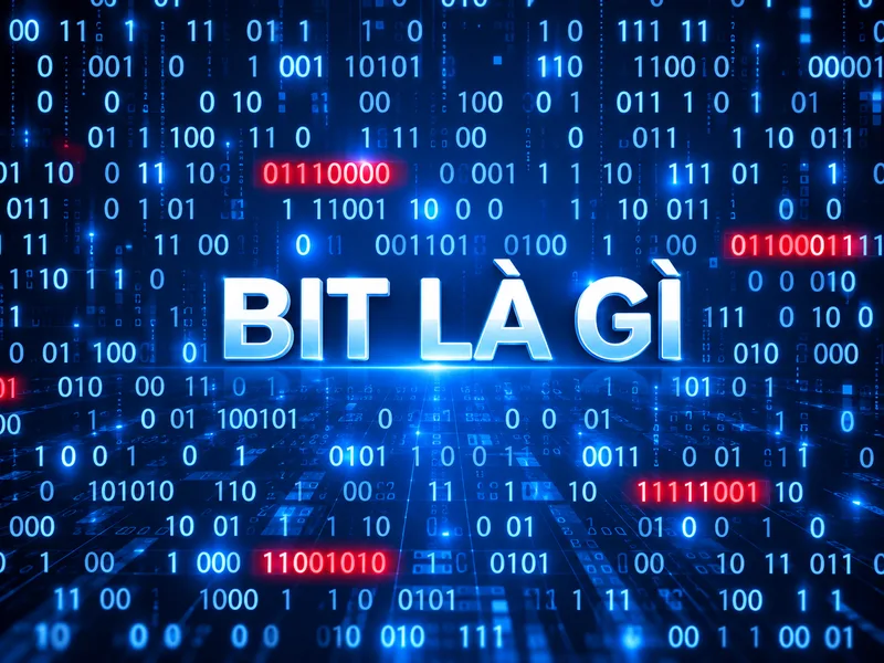 Bit là đơn vị thông tin cơ bản, biểu diễn hai trạng thái 0 và 1.